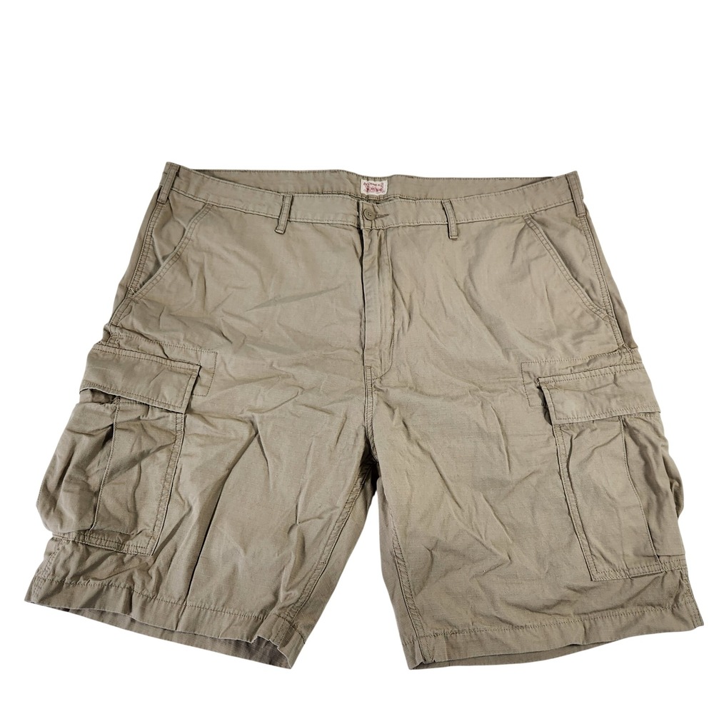 Levi Strauss & Co Mens 46 Tan Khaki Cotton Ripstop Cargo Shorts 24878-0008